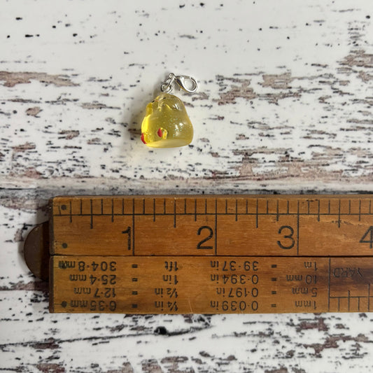 Yellow Dumpling Chick Zipper Charm