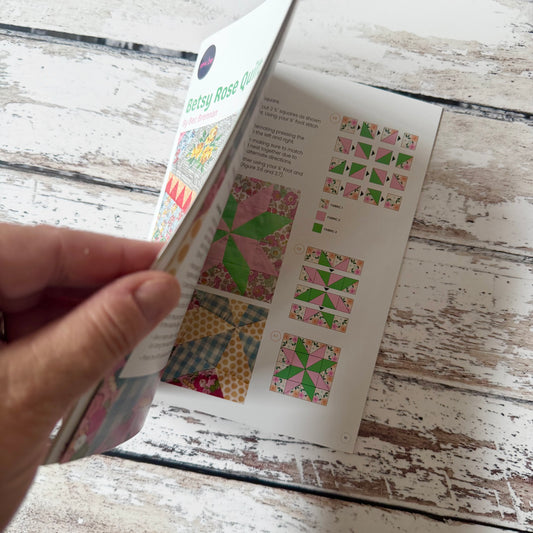 Betsy Rose Quilt Pattern (A5 Hard Copy Booklet)
