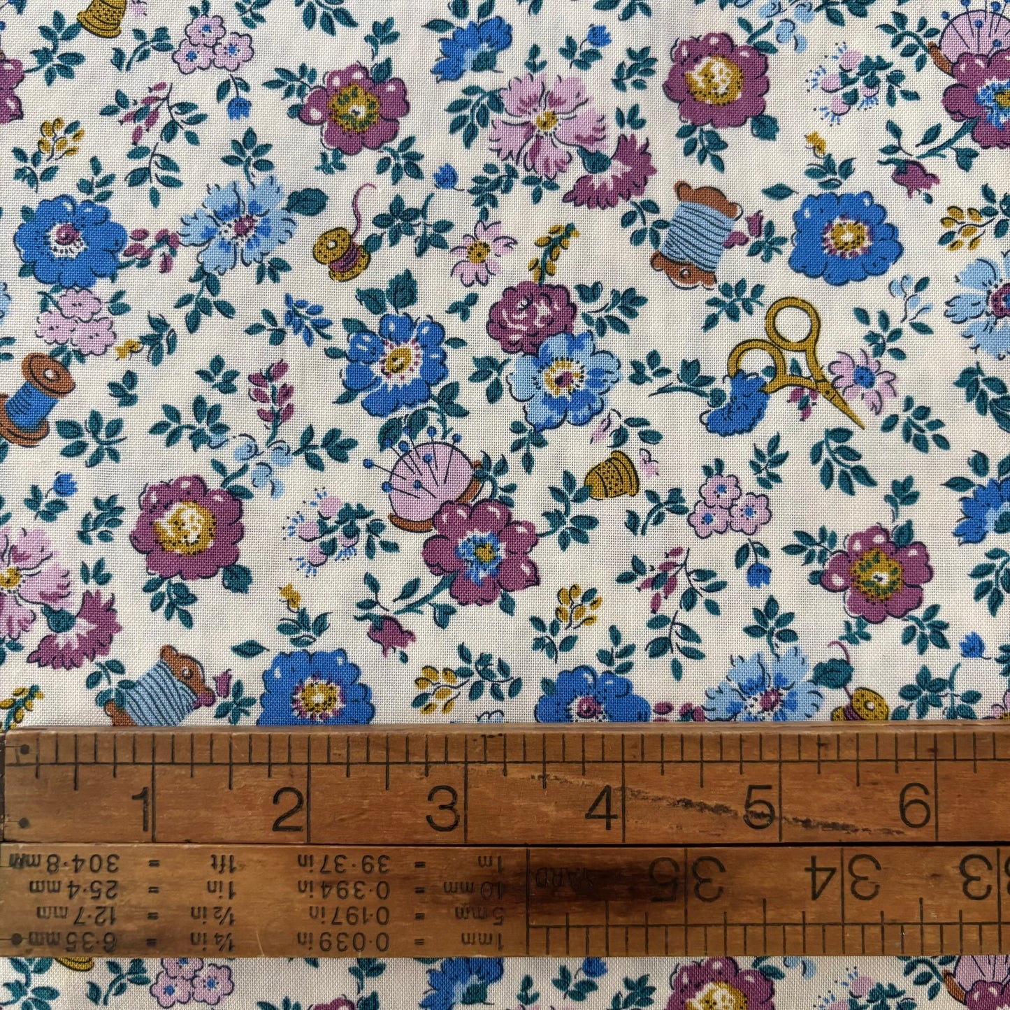 Liberty Quilting Cotton - Tudor Celebration Haberdashery Floral A