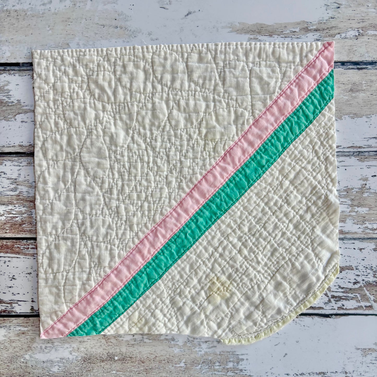 Vintage Quilt Piece (approx 9” x 9”)