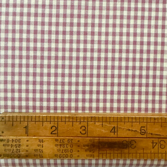 Plum 1/8th “ Yarn Dyed Japanese Gingham