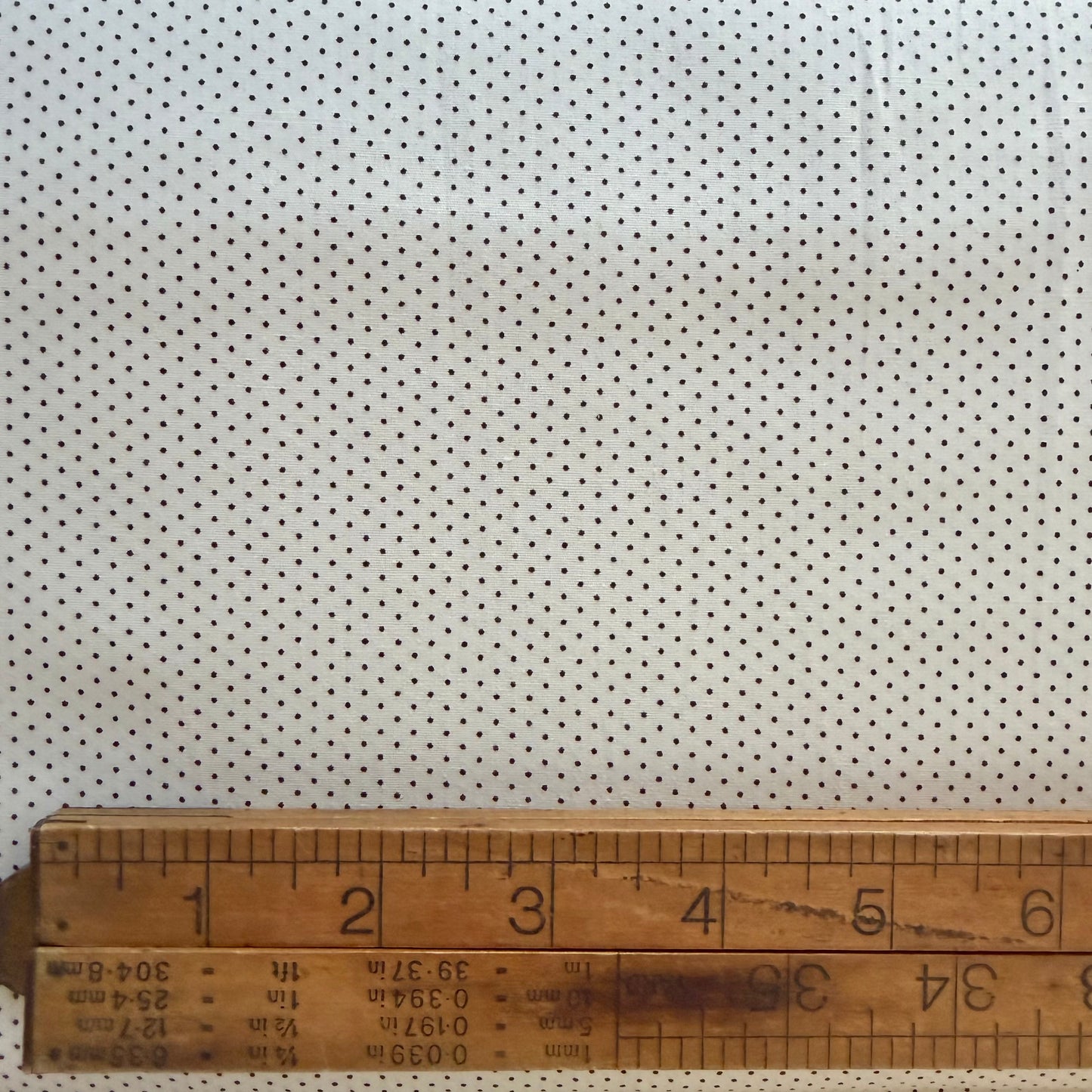 Black Pin Dot on Cream