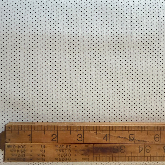 Black Pin Dot on Cream