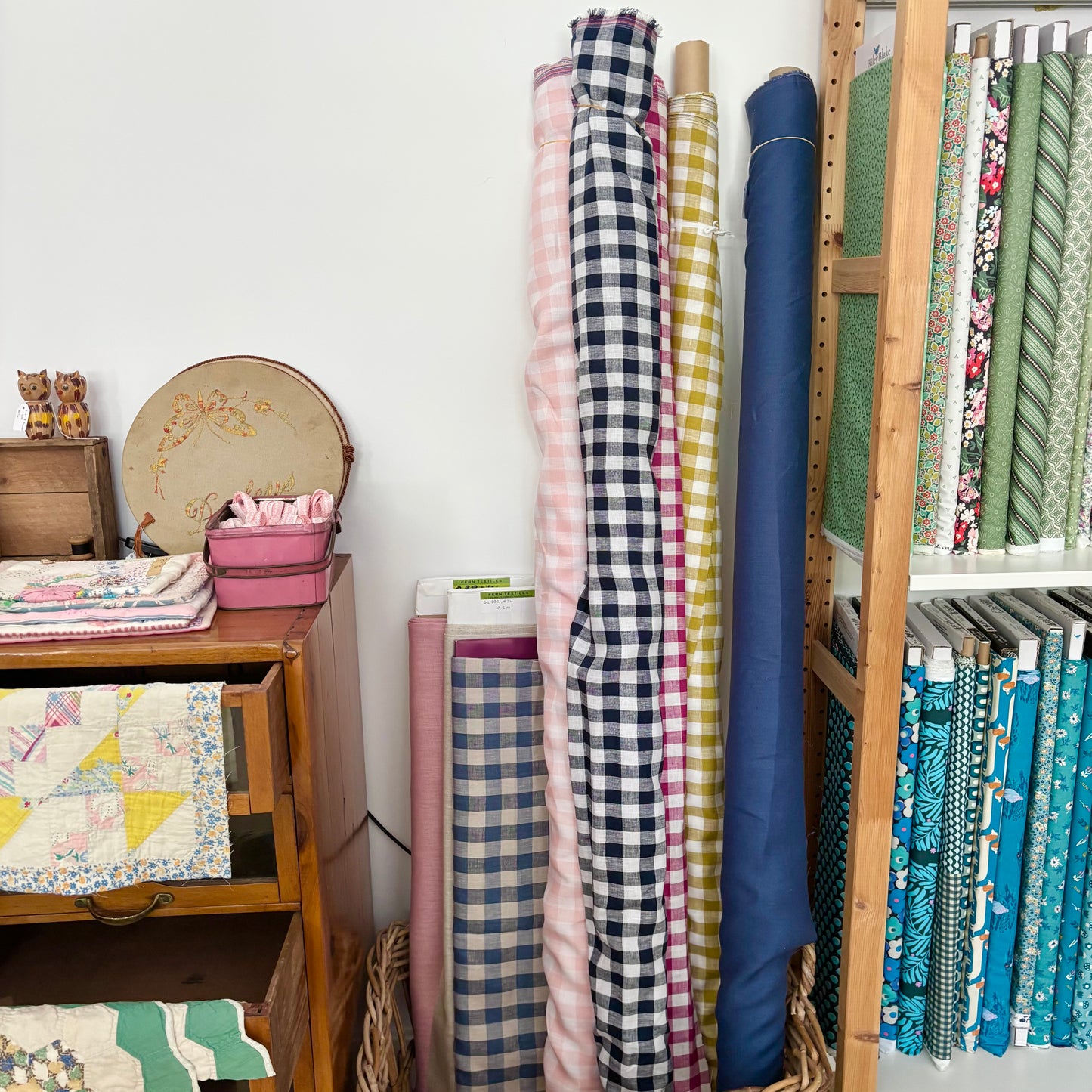 Denim- Linda Mid / Heavy Weight Plain Dyed Linen