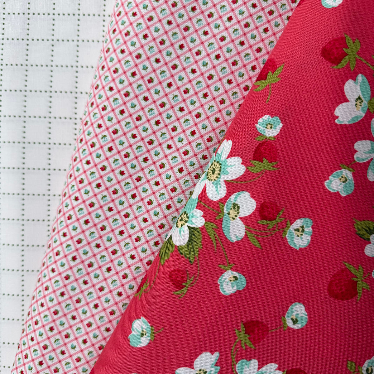 Checks and Plaids Flower in Blush - Bloomsberry - Moda