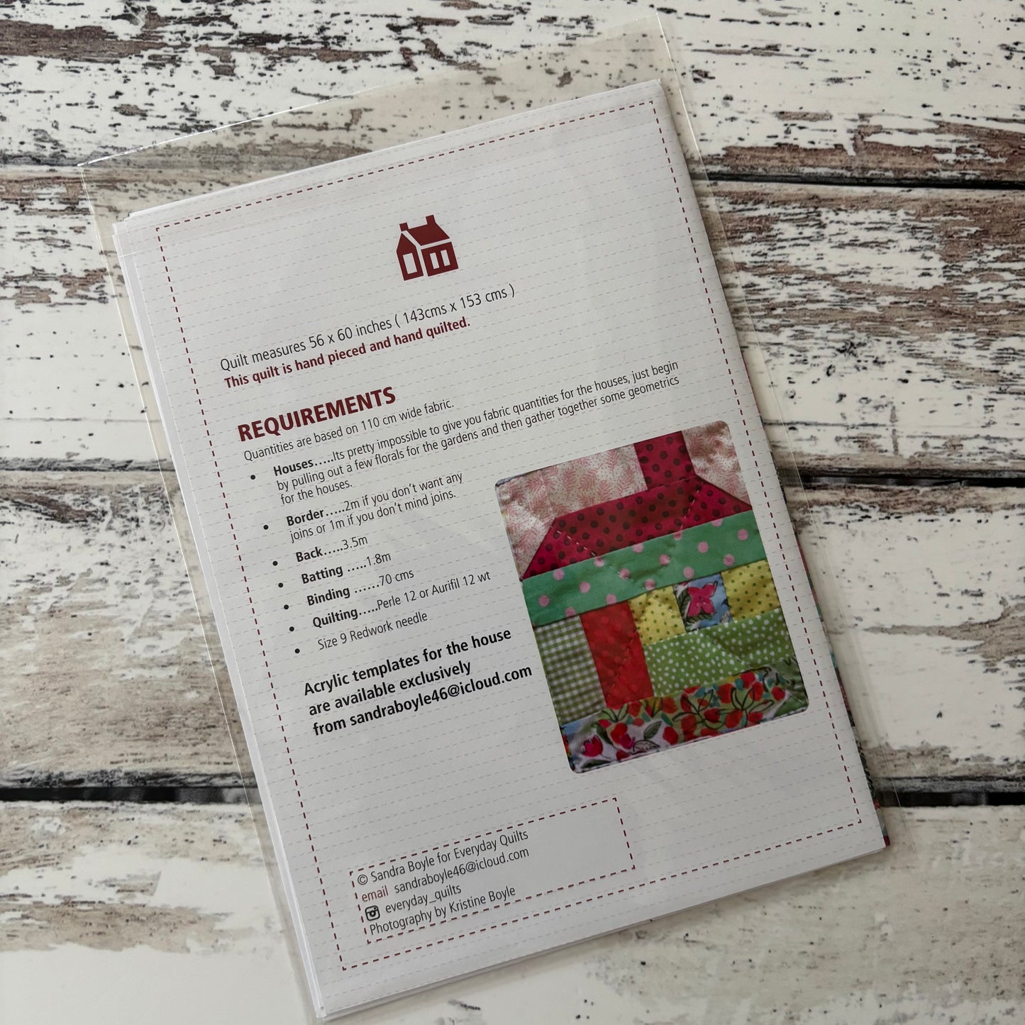 Home Sweet Home Pattern by Everyday Quilts