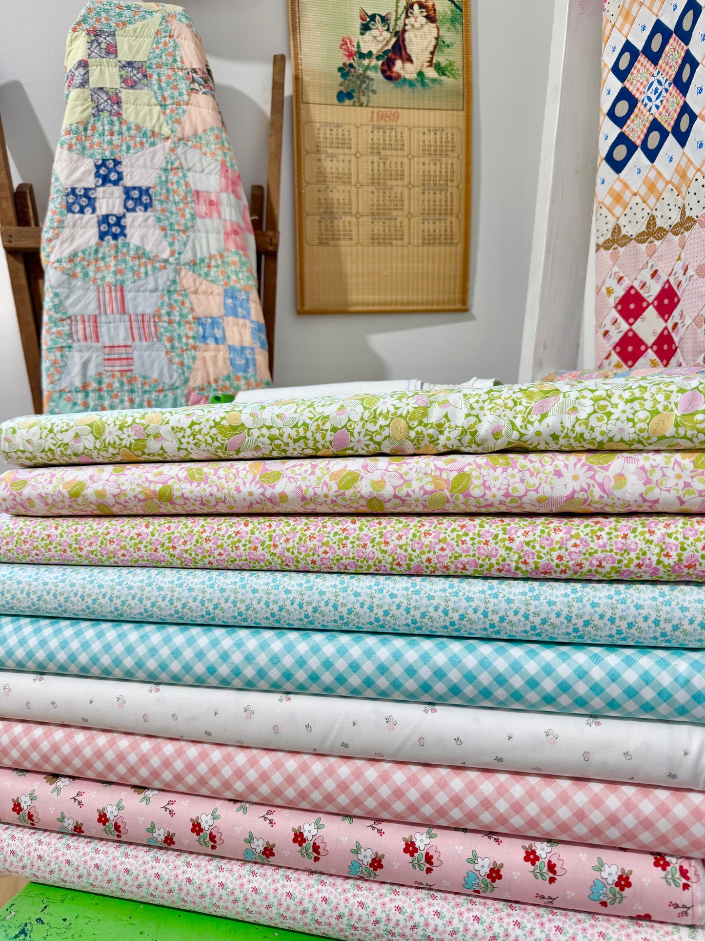 Whimsical Woodland Diagonal Gingham in Pink - Riley Blake