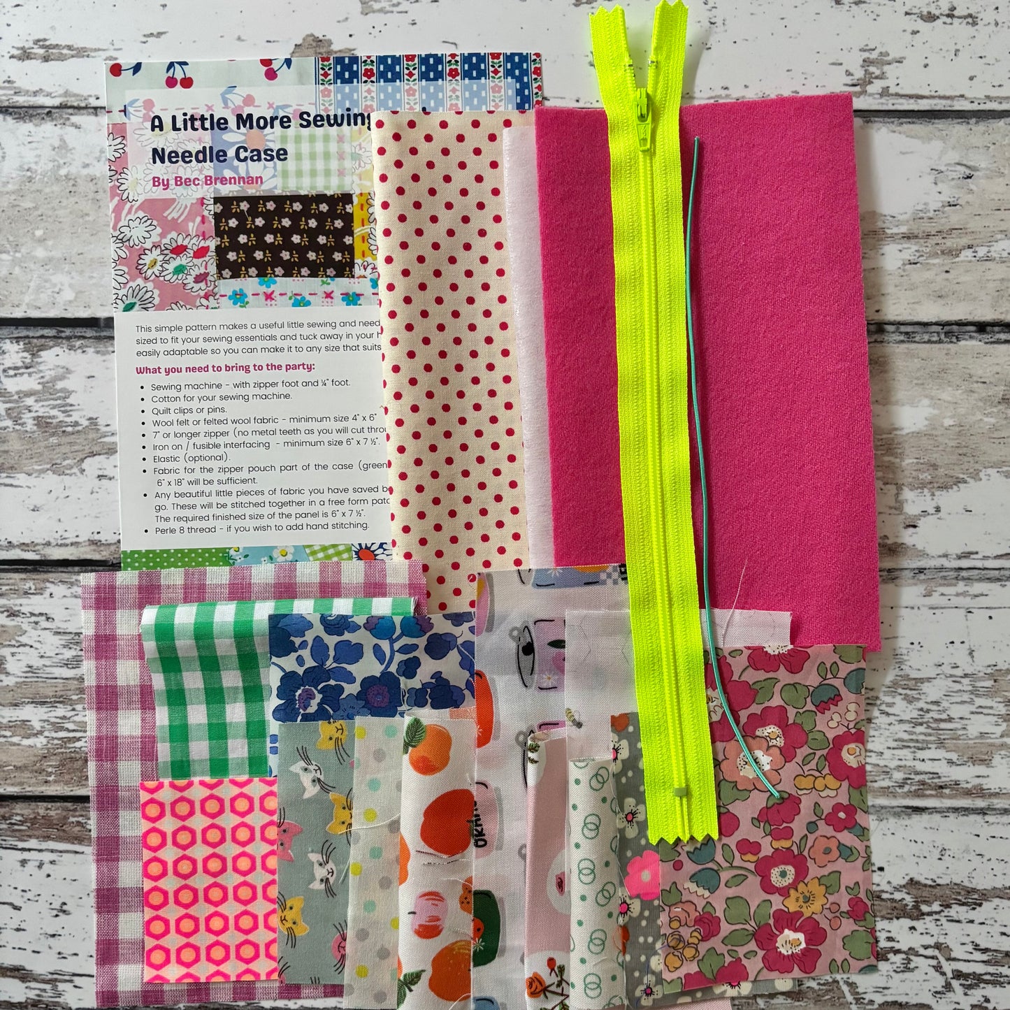 A Little More Sewing and Needle Case Kit and Pattern