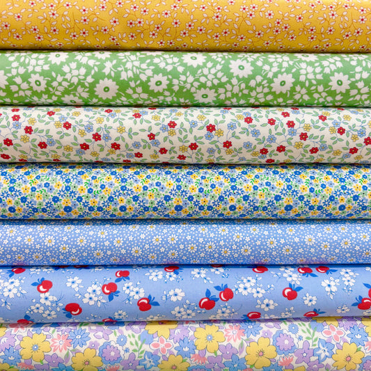 Cute Calico in Aloe - 30’s Playtime 2025 by Moda