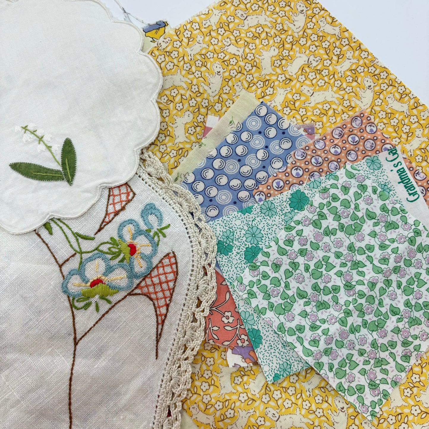 Vintage Pack for scrappy zipper pouches.