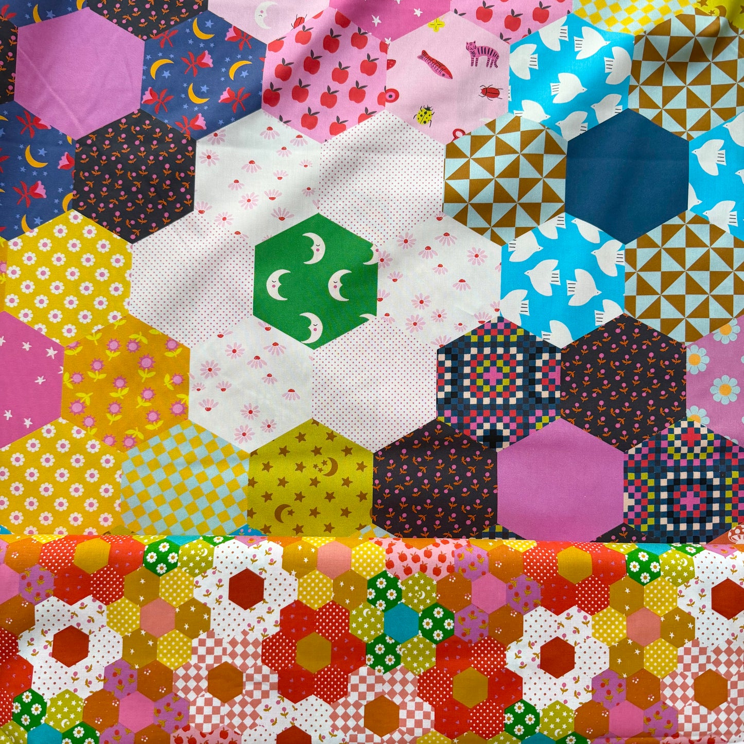 Catnap - Wideback Hexagon in Posy -  - Ruby Star Society