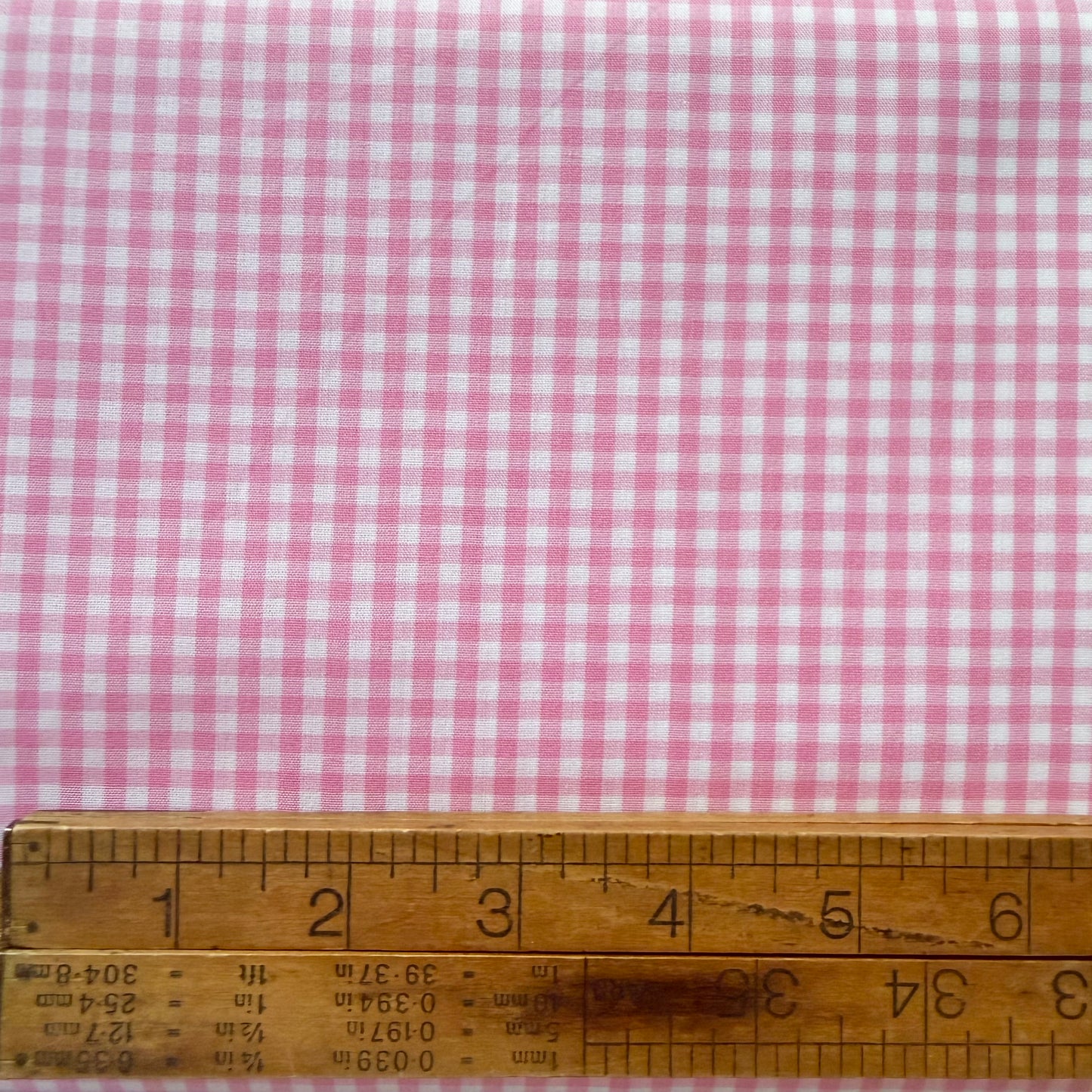 Japanese 1/8 “ Pink Gingham