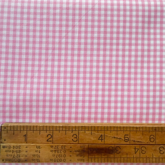 Japanese 1/8 “ Pink Gingham