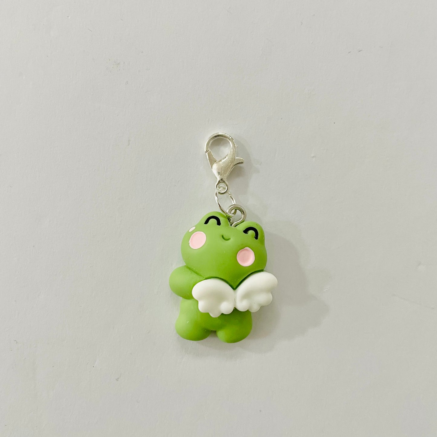 Angel Frog Zipper Charm