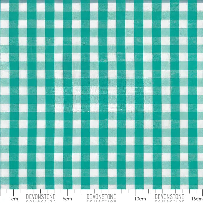 1/4” Gingham - Jade Green