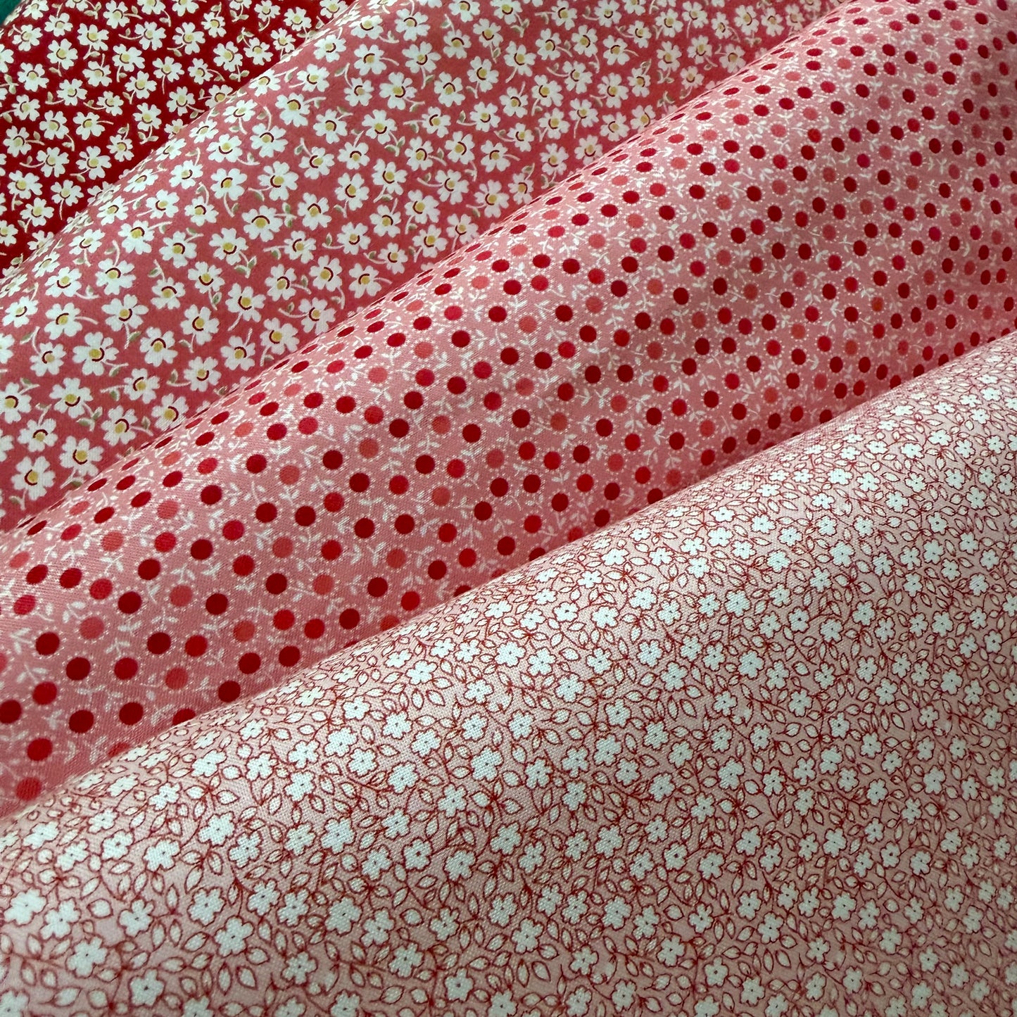 Aunt Grace Loves U by Judie Rothermel for Marcus Fabrics - Packed Flowers in Red