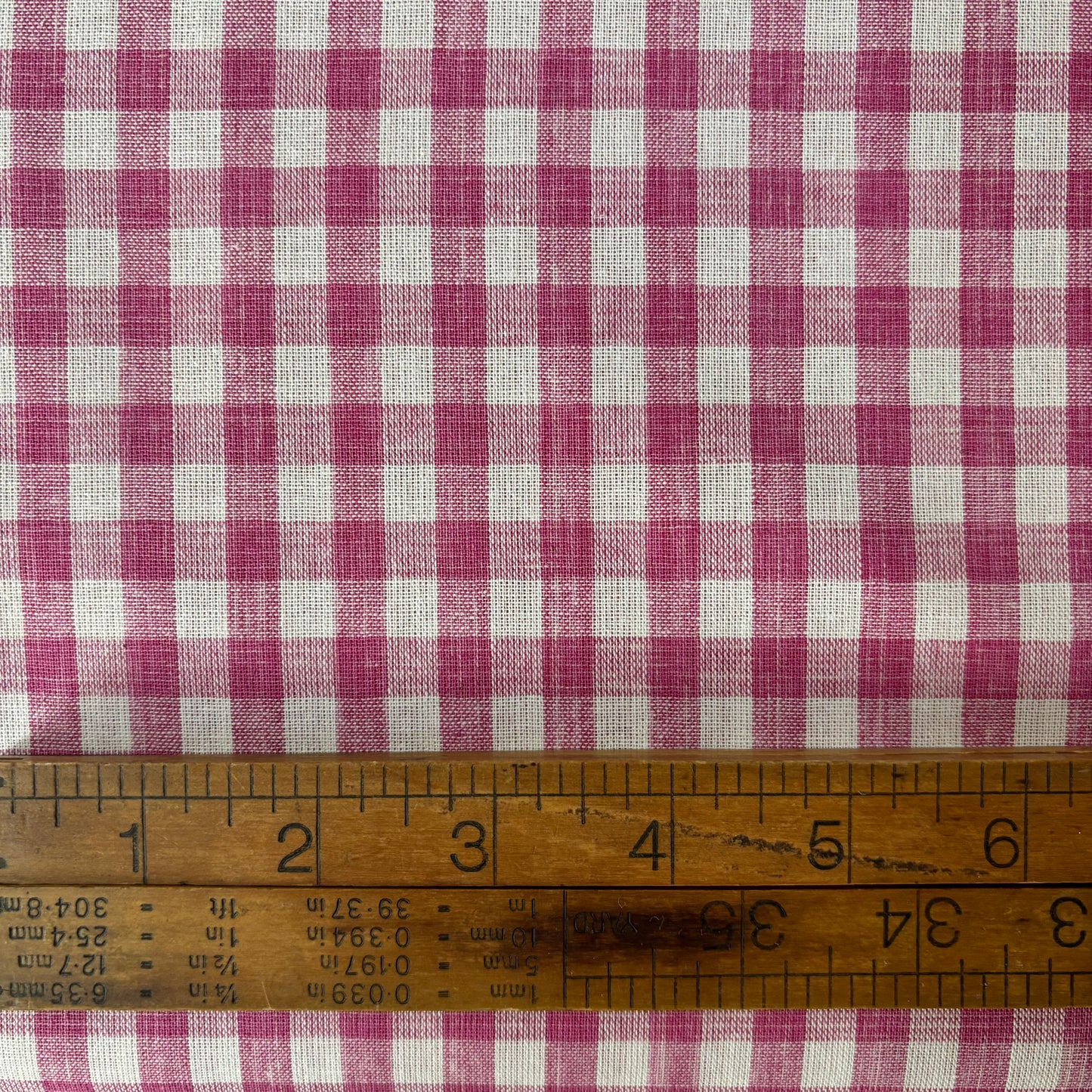 Hot Pink - Yarn Dyed Japanese Gingham