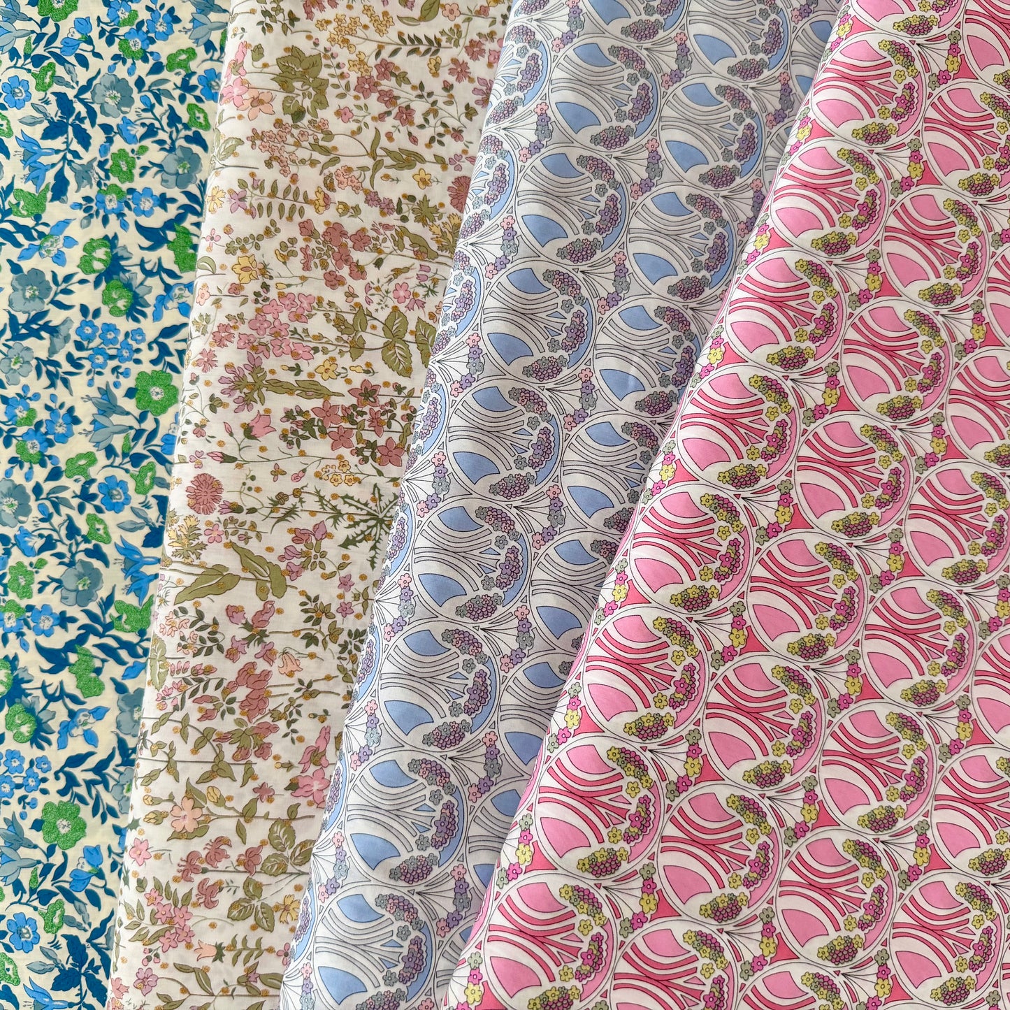 Classic Metallic Field Flowers Spot - Liberty Tana Lawn