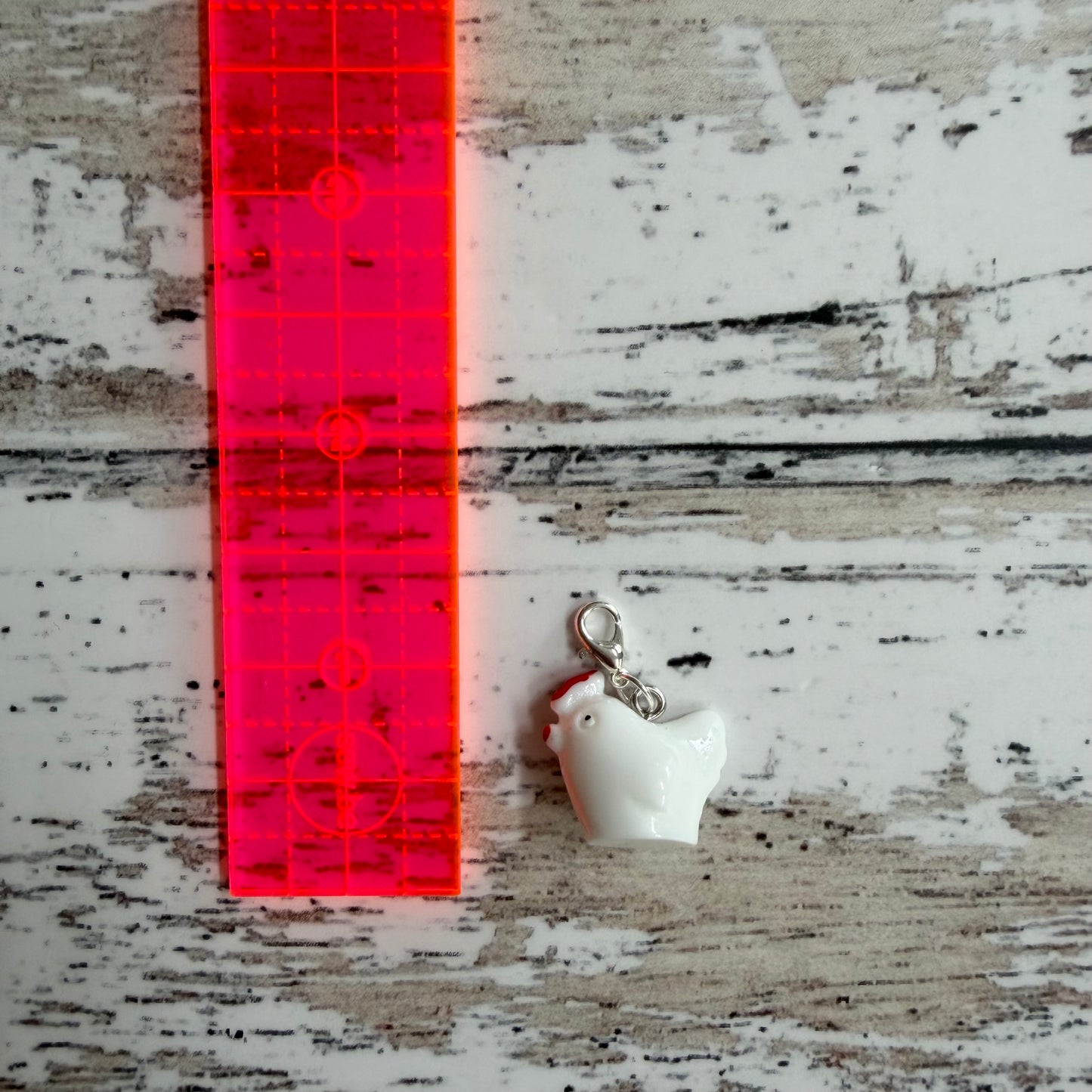 Chicken Zipper Charm