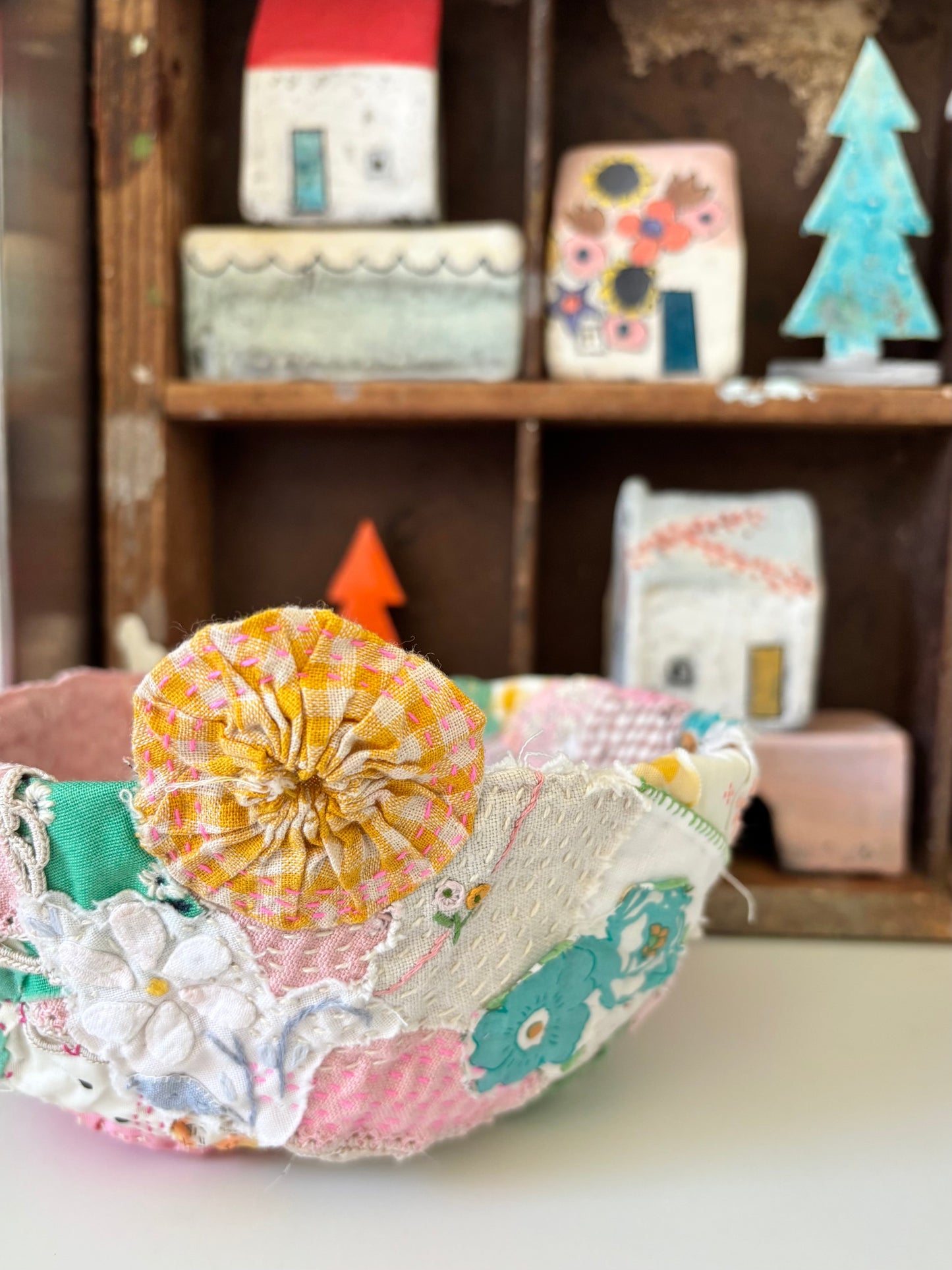 Small Project - Textile Pinch Pot (Summertime Edit)