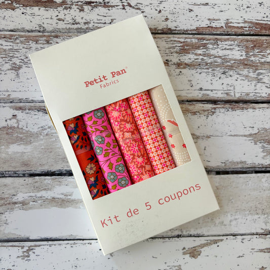 Rose - 5 Fat Quarters from Petit Pan