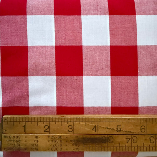 Japanese 1 1/4” Check - Red