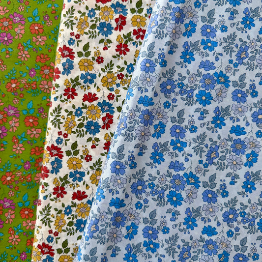 Bespoke Liberty Tana Lawn - Blue Capel Floret 036375536Y