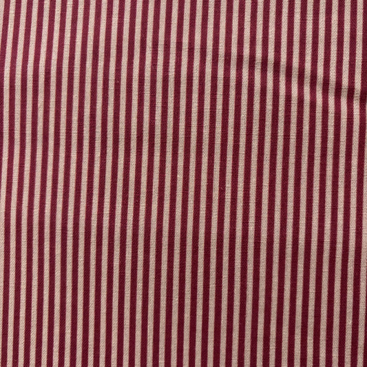 Luccello Linens - Raspberry and Pink Fine Stripe