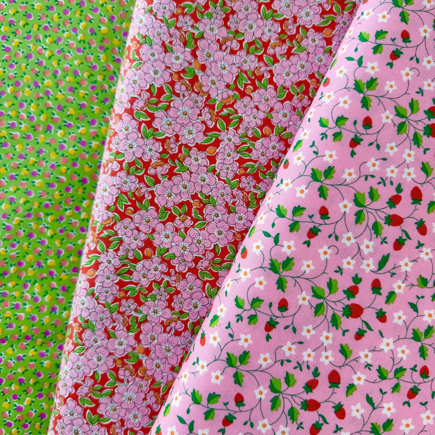 Liberty Lasenby Quilting Cotton - Gifts from the Garden - Strawberry Picking