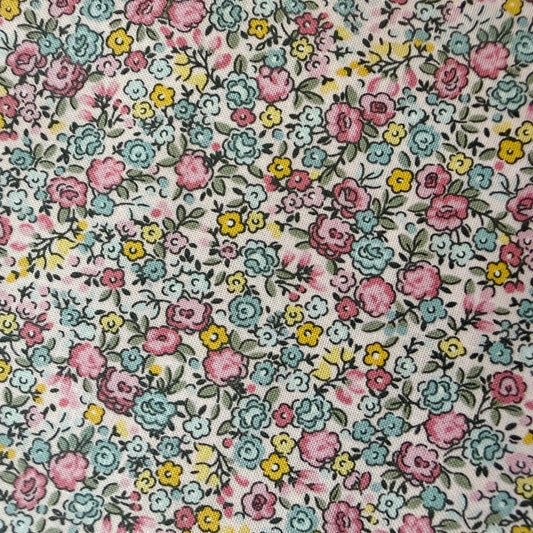 Petit Fleur Rose Pink - by Makower Uk for Andover