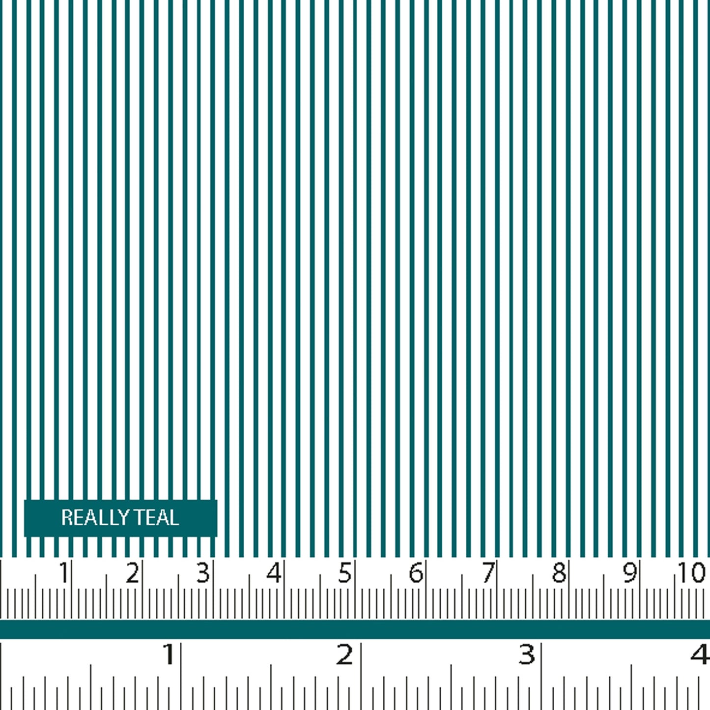 Tiny Stripe - Really Teal