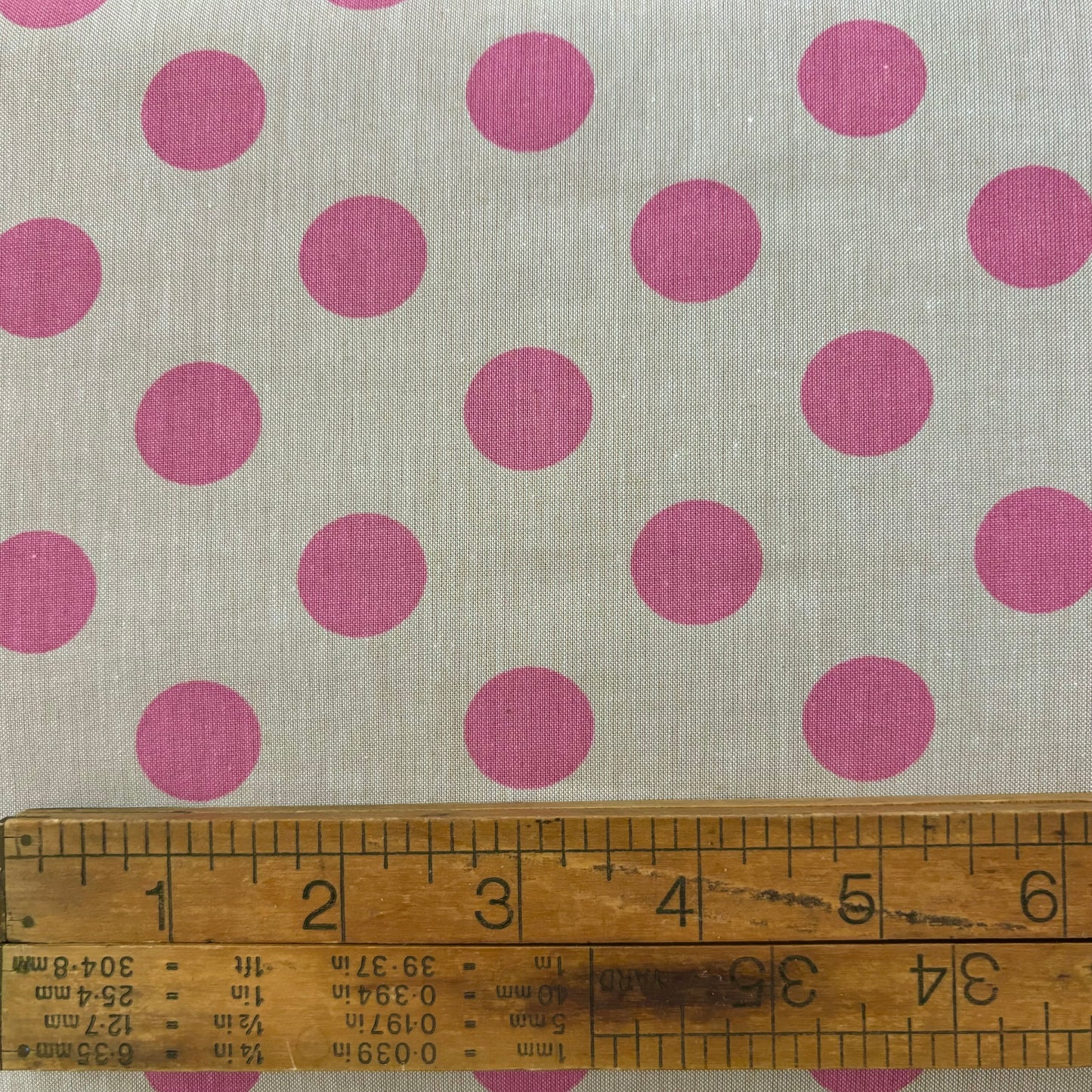 Tilda Chambray Dots - Pink