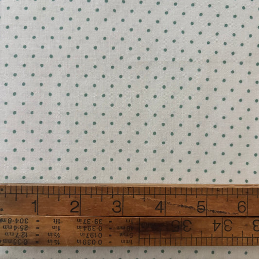 Cottage Flowers by Maywood Studios - Dot Cream / teal