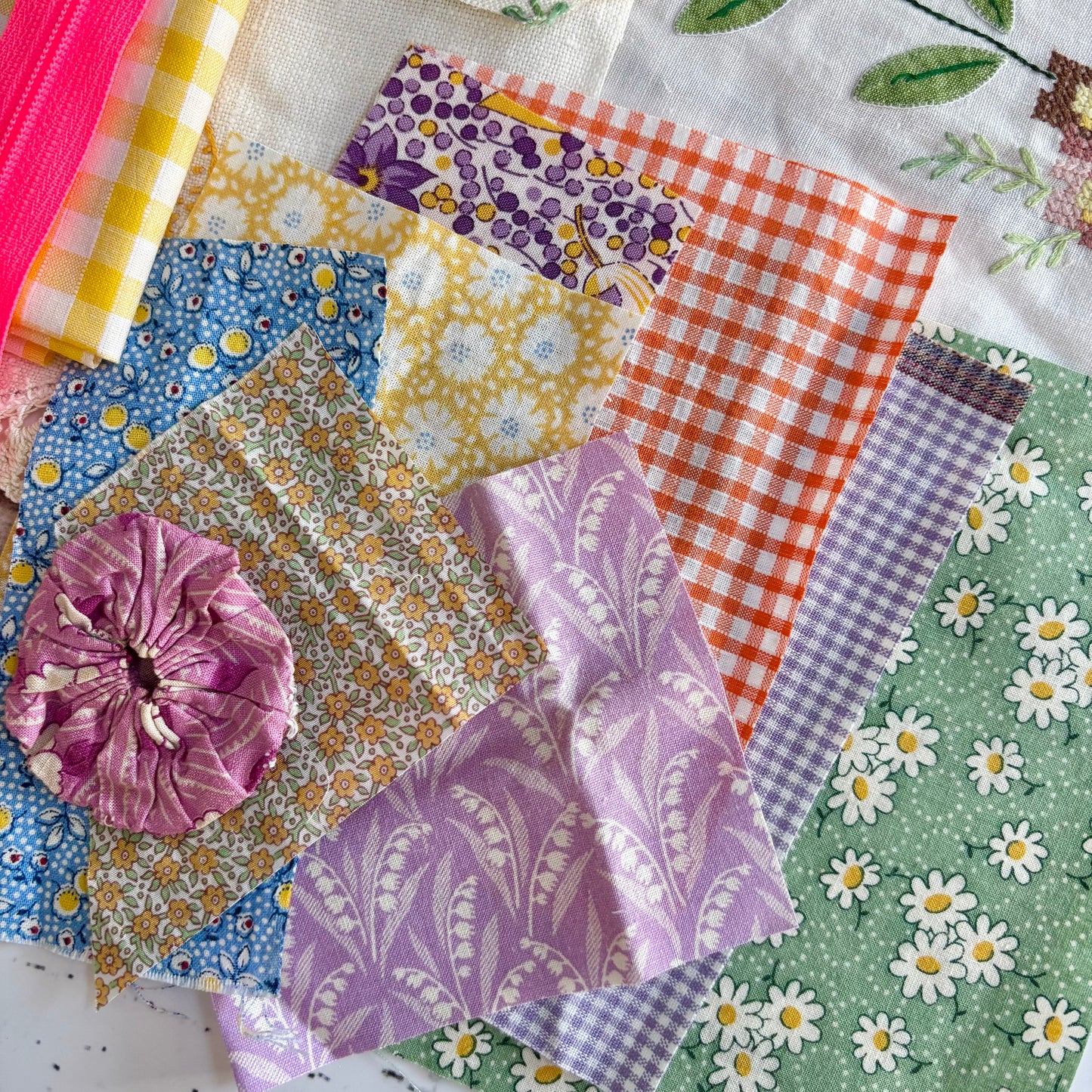 Vintage Pack for scrappy zipper pouches.