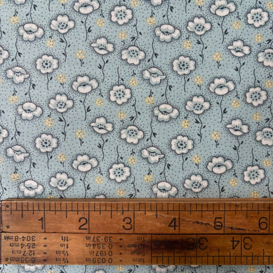 Farmhouse - Poppy Stems Dusty Teal