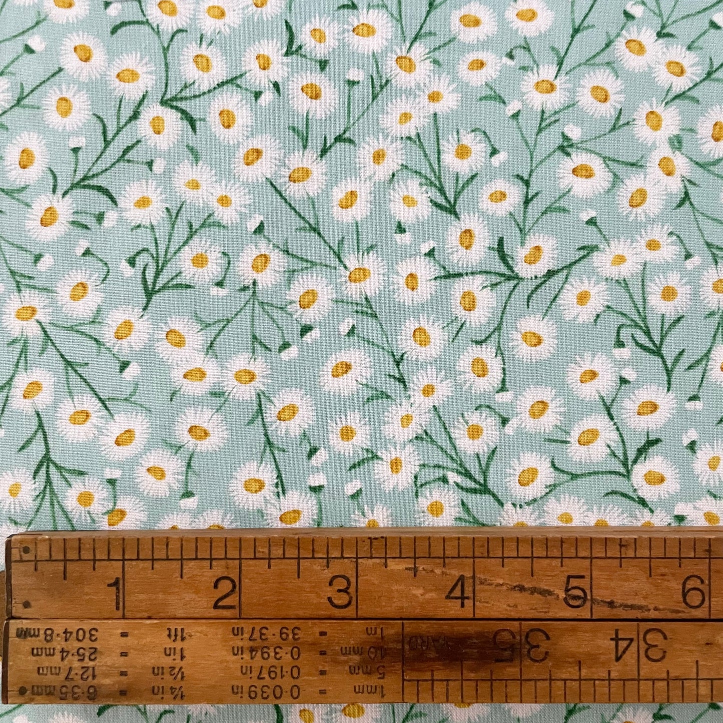 Springtime Daisies Light Teal