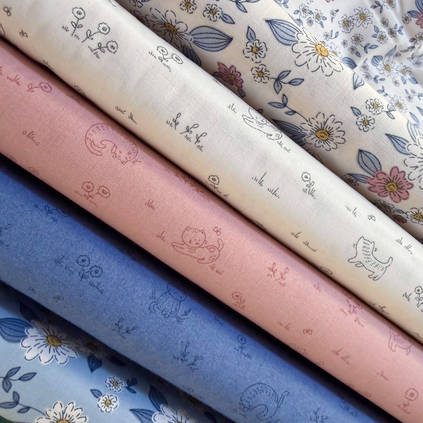 Kitten Fun - Playful Tonal in Denim