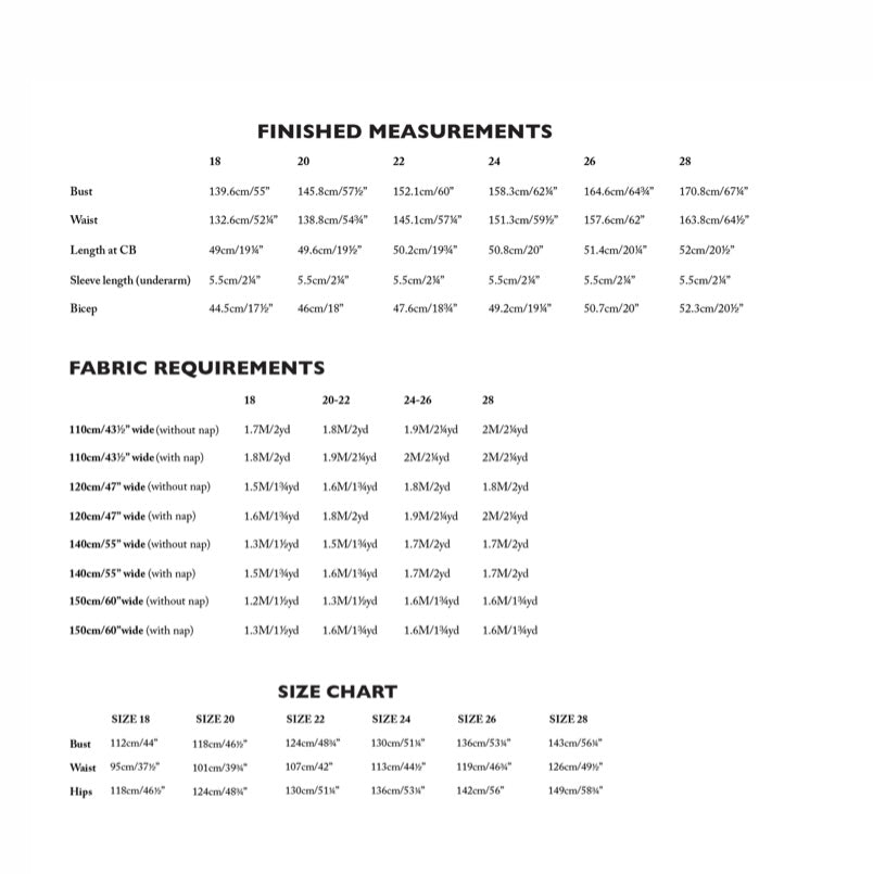 The Celeste Sewing Pattern - UK 18-28