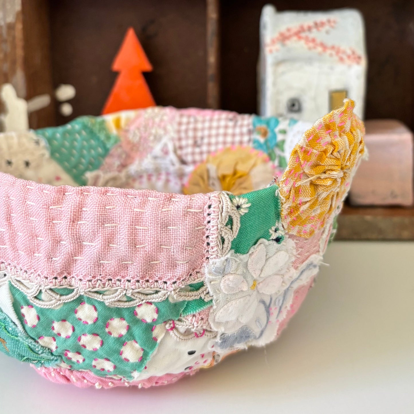 Small Project - Textile Pinch Pot (Summertime Edit)
