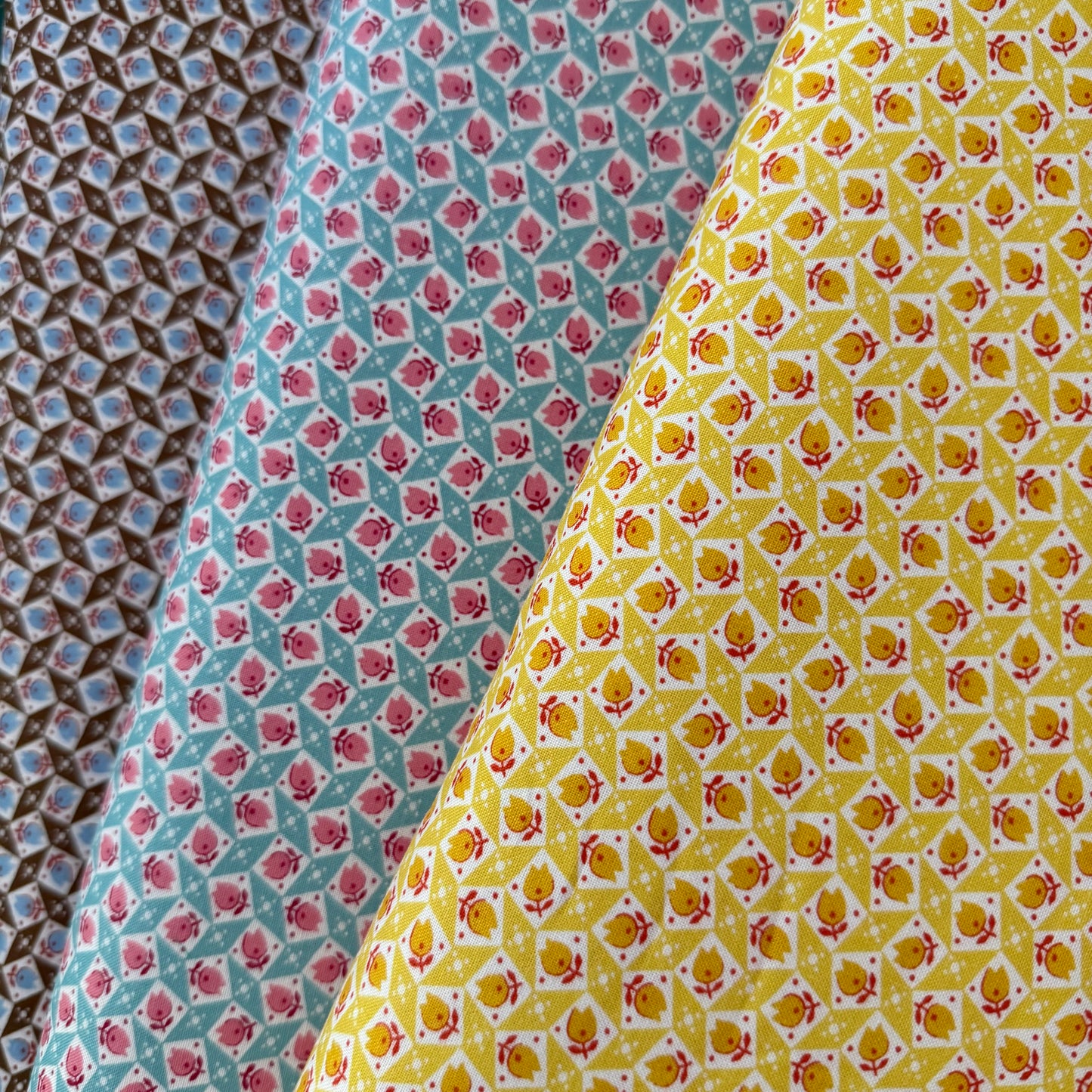 Tulips in Yellow - Textile Pantry by Junko Matsuda