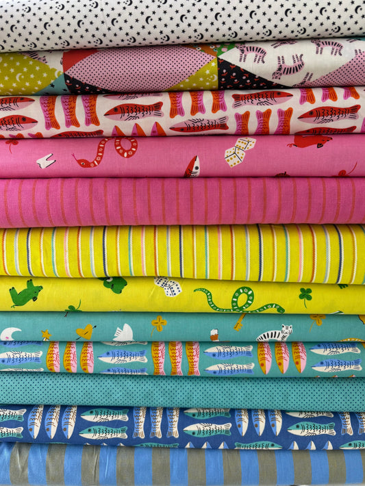 Ooh Lucky Lucky - Moons and Stars - Caramel - Ruby Star Society