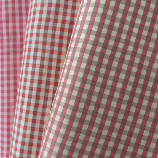 YUWA Basic Check - Pink and Musk