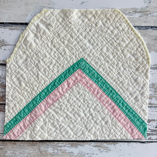 Vintage Quilt Piece (approx 9” x 9”)