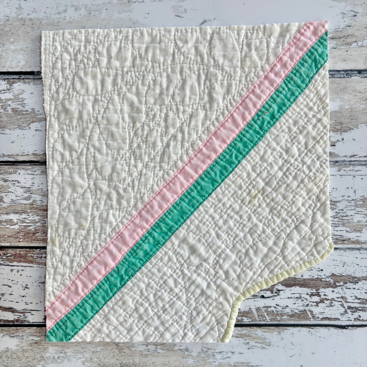 Vintage Quilt Piece (approx 9” x 9”)