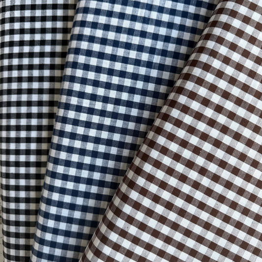 1/4” Gingham - Black