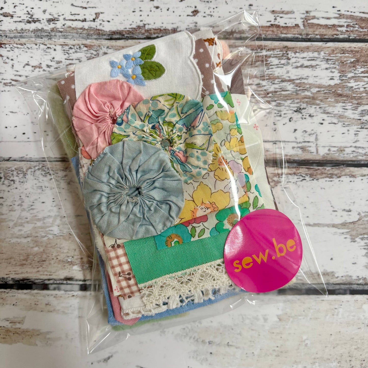 Small Project - Textile Pinch Pot - Pink, Green and Yellow