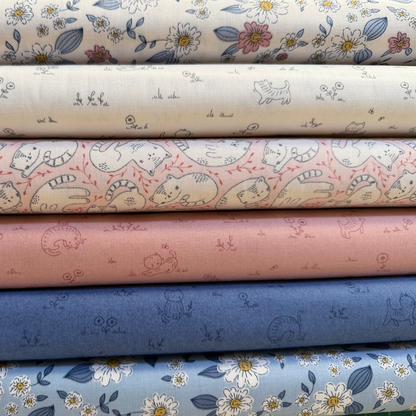 Kitten Fun - Playful Tonal in Denim