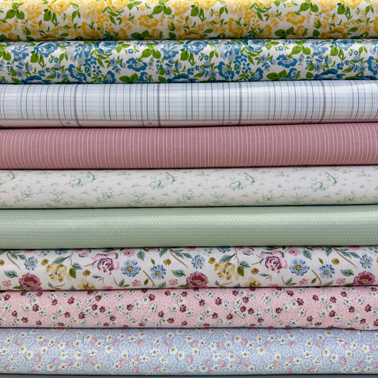 Hazelmont Farm Shirtings by Max and Louise - Irene in Pistachio - Andover Fabrics