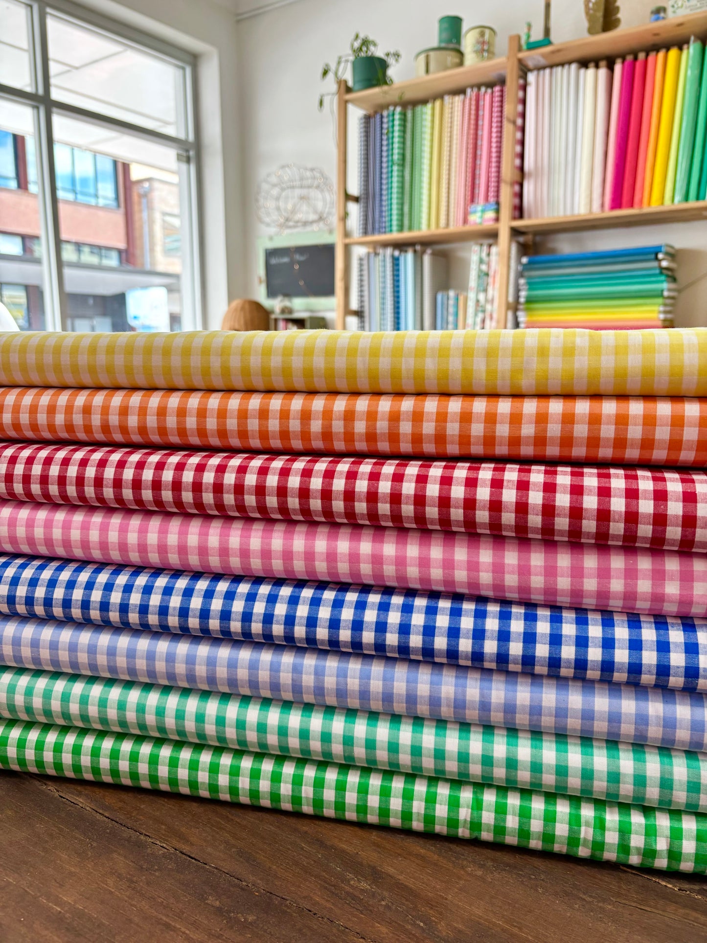 1/4” Gingham - Red