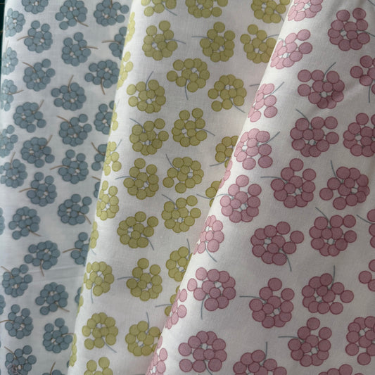 Tansy in Grande Celery - Coastal Walk by Karen Lewis Textiles for Andover